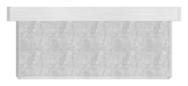Endkappe fuer Rohr 60x60x3-0 mm zum Kleben V4A-11-2421.1