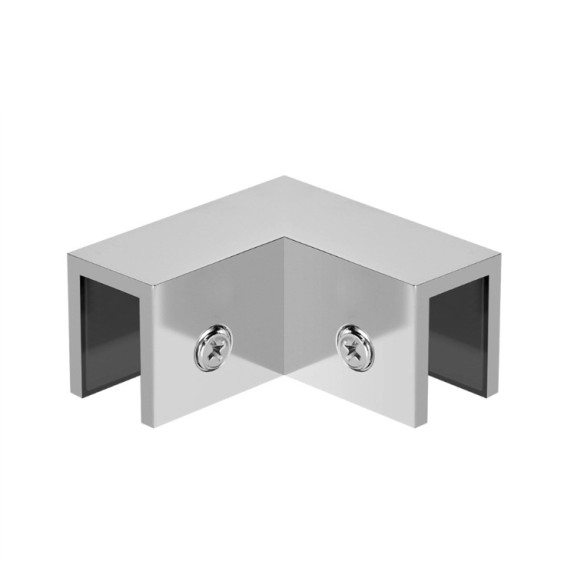 Duschglashalter 90° Messing Glanz fuer Glas 8-12mm-89-11GSMSZP251PCR-A.4