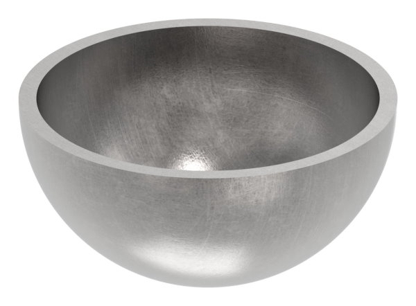 Halbhohlkugel Ø 42 mm - glatt - Stahl S235JR- roh-30-2774.8