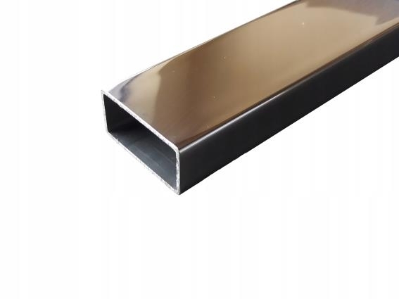 Rechteckrohr Aluminium 30x10x1-5 mm Laenge 2000 mm Glanz poliert-89-11AL30X10X152000L-A.4