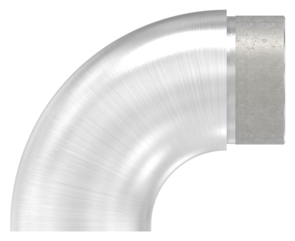 Endstueck 90° flach- fuer Rundrohr Ø 48-3x2-0 mm V2A-11-3694.4