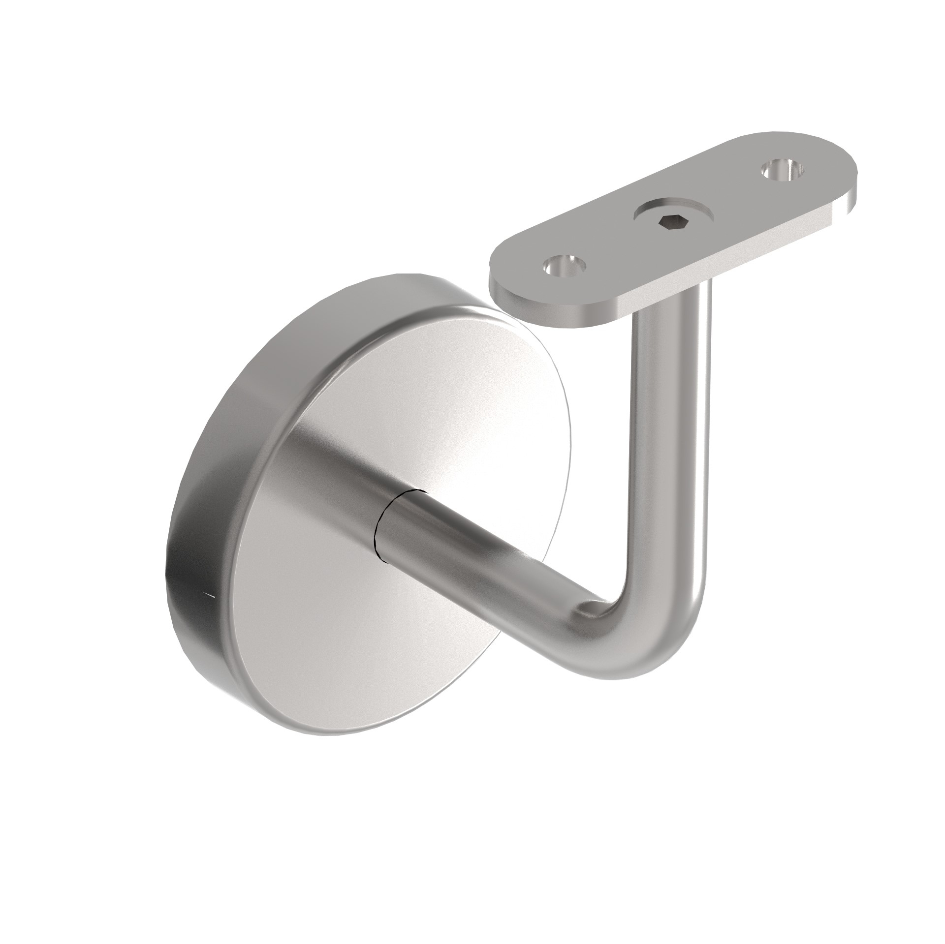 Handlaufhalter Edelstahl AISI 304 fuer flachen Handlauf Wandmontage Schliff-89-11A0117000B-A.4