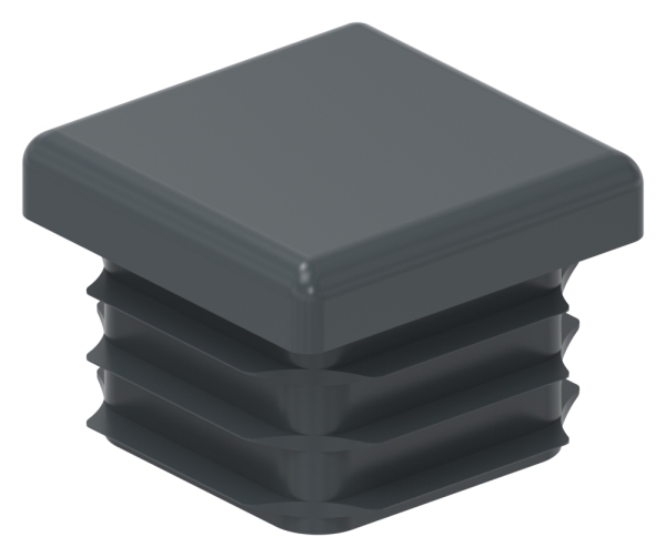 Einsteckkappe Kunststoff fuer Quadratrohr 25 x 25 mm RAL 7016-88-11178-25X25.A