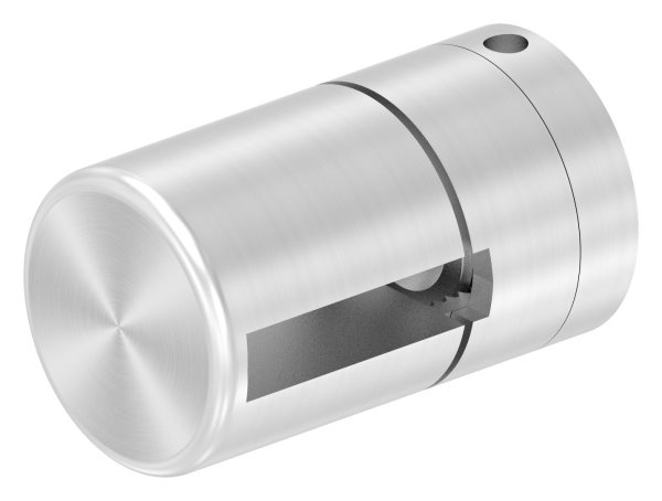 BRENK-fix® Grundhalter fuer Flachstaebe 30 x 6mm- V2A-88-11BR-F306M8.V2A