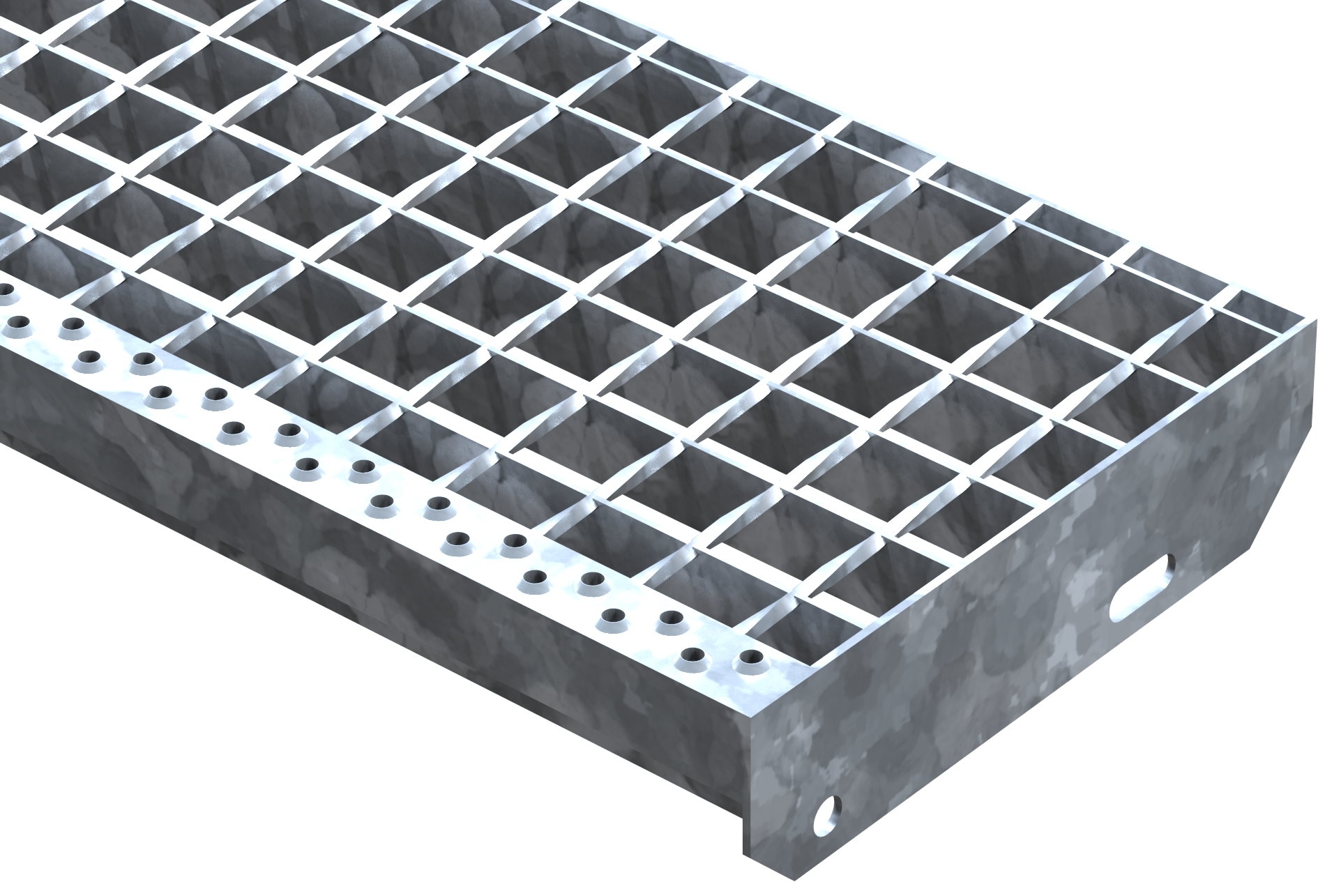 Schweisspressroststufe Metallstufe 1200x270 mm Masche 34-38 mm Tragstab 40-3 mm S235JR feuerverzinkt-25-1202730402.7