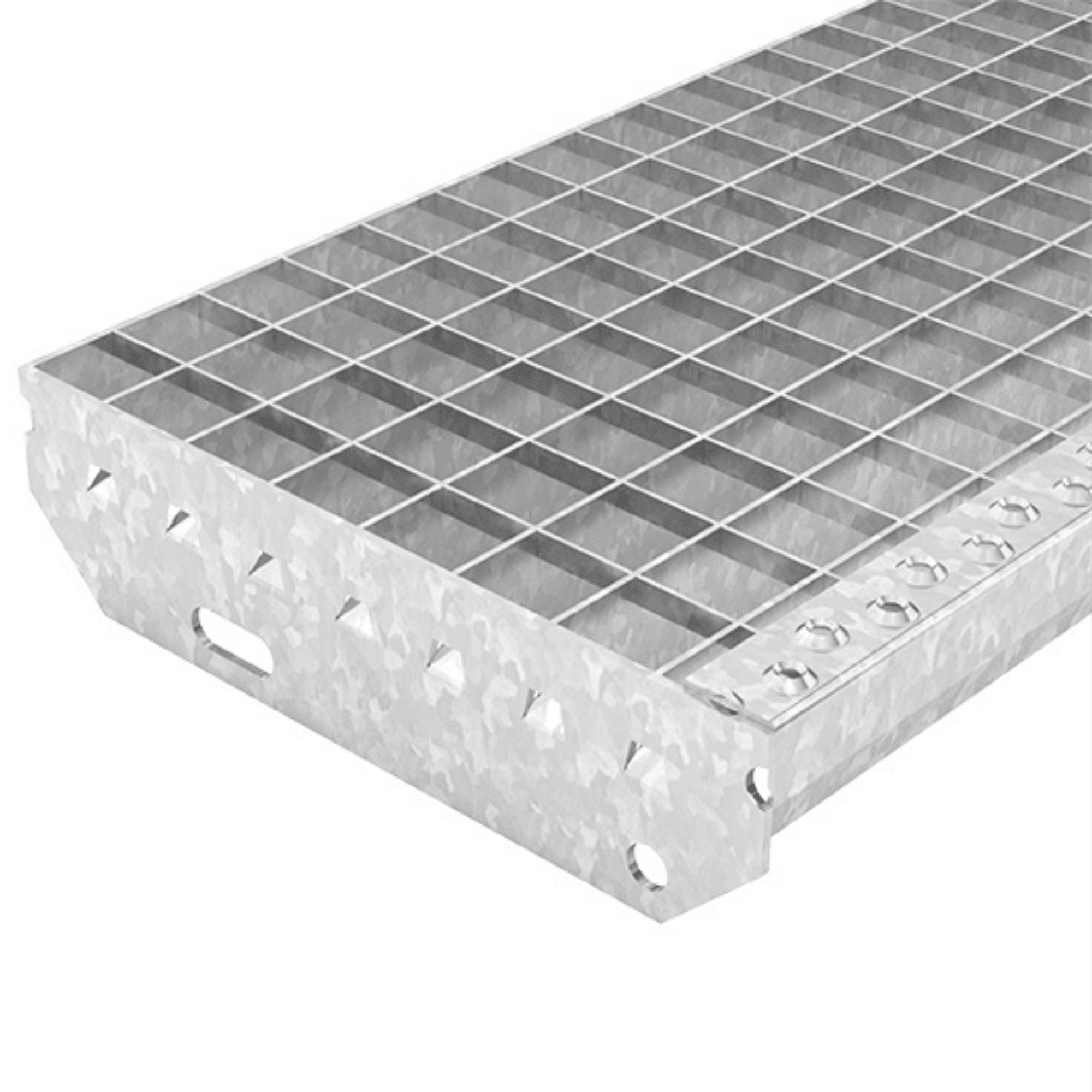 Gitterroststufe 1000 x 305 MW 30-30 TS 35-2 Rutschhemmung R10-24-1003030352.7