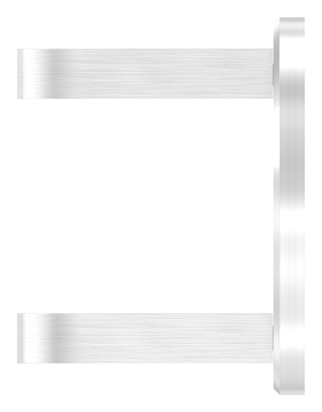 Wandbefestigung  Masse- 120x10 mm zum Spannen fuer Gelaenderpfosten Ø 42-4 mm - V4A-11-3065.1