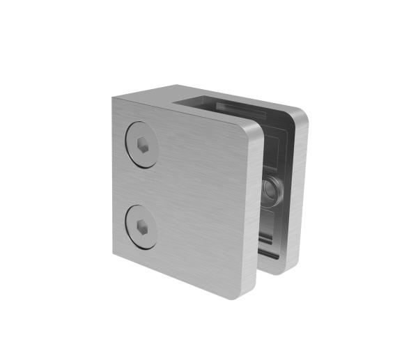 Glasklemme Edelstahl AISI 316- flach- geschliffen- fuer Fuellungen 1-5-10-76 mm-89-11A142300000-A.4