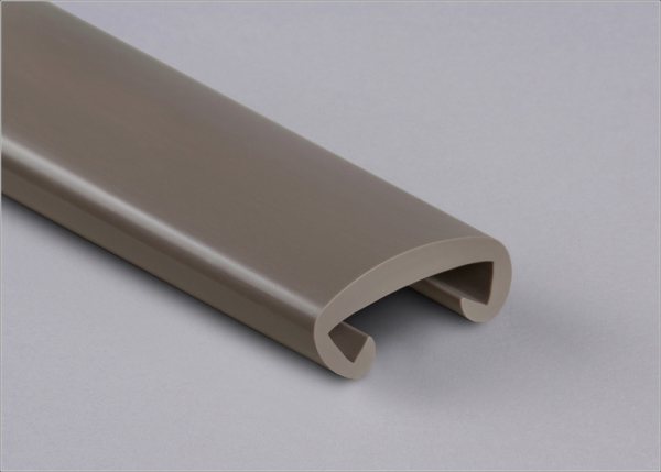 Kunststoffhandlauf fuer 40 x 8mm- graubraun- 25 Meter-88-11F408.031