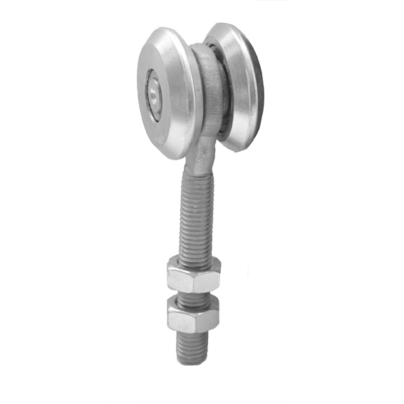 Doppel-Rollenapparat Stahl verzinkt fuer Profil 33x34 mm mit M8 Gewinde bis 60 kg-89-11H0733X34-A.4
