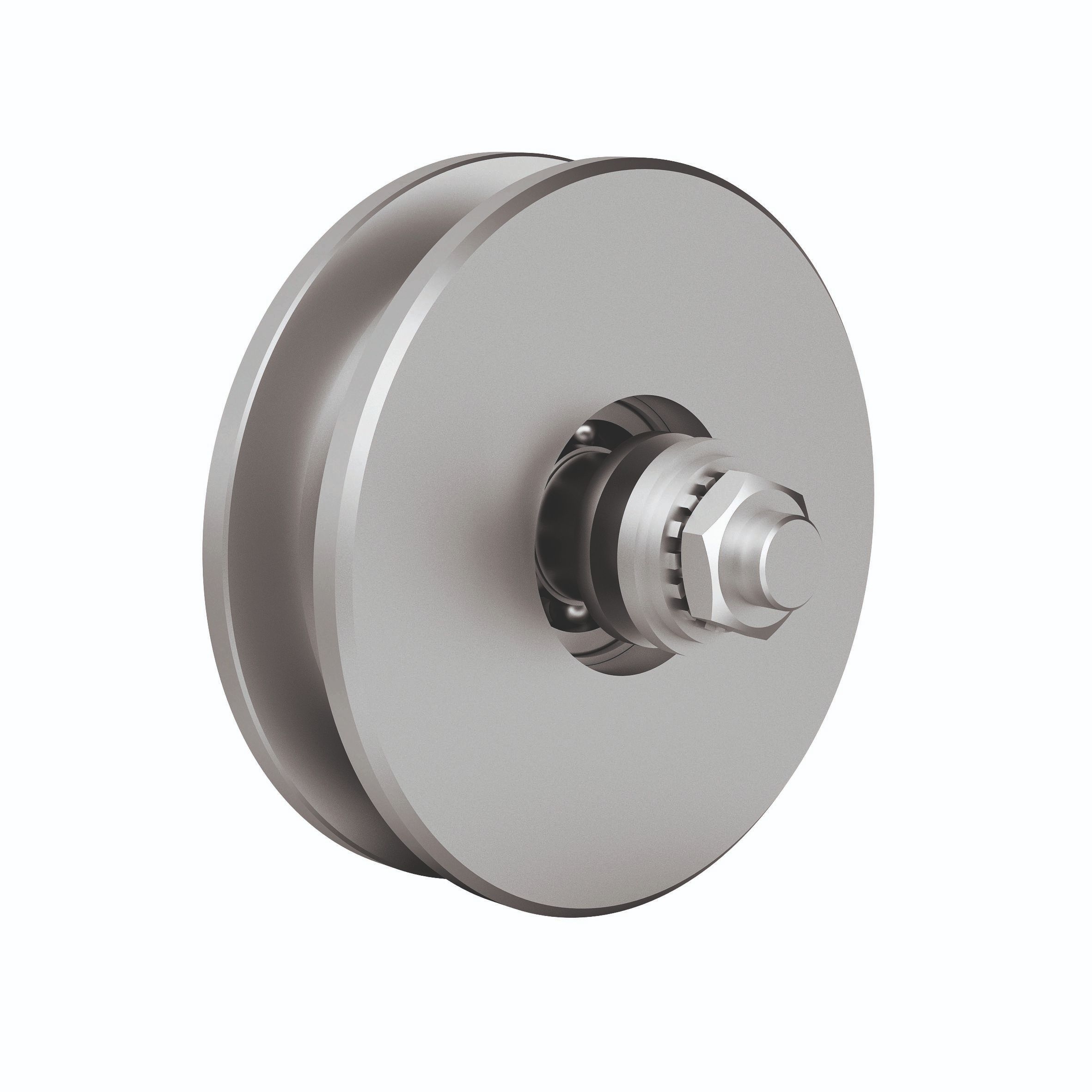 Stahlrolle unten Schiebetor MEA verzinkt Ø 100 mm 10337670-60-0202.7