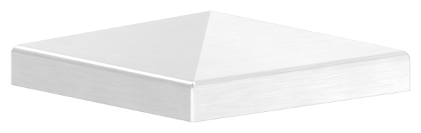 Pfostenkappe Edelstahl fuer Vierkantrohr- 70x70 mm geschliffen V2A-11-2579.4