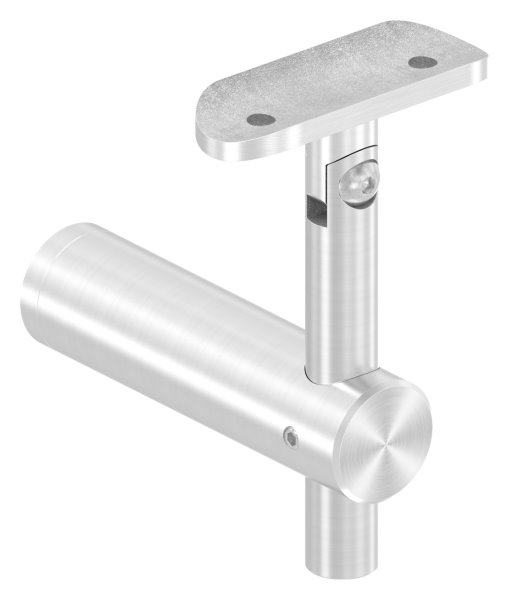 Handlaufhalter mit Gelenk und Halteplatte fuer flachen Anschluss V2A-11-2056.4