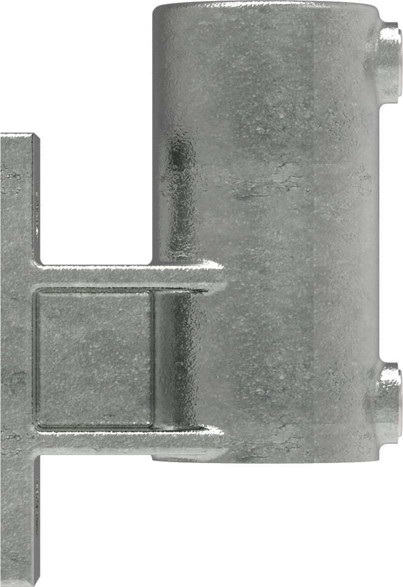 Rohrverbinder Wandhalter Platte vertikal Ø 42-4 mm -1 1-4- - Temperguss verzinkt - 144C42-144C42