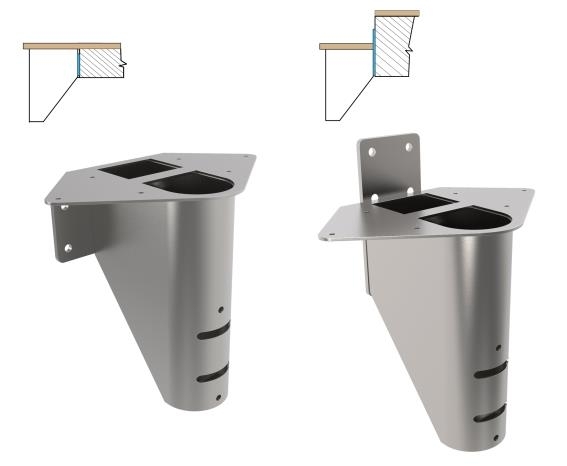 Austrittselement fuer Segmenttreppe Stahl roh 349 x 278 x 395 mm System NS270-89-11NS270NV-A.4
