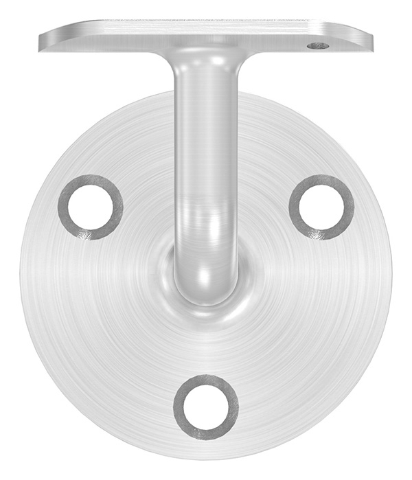 Handlaufhalter V2A Rohr 42-4 mm Ronde 70x5 mm Wandabstand 75 mm verschweisst-88-1150367.240