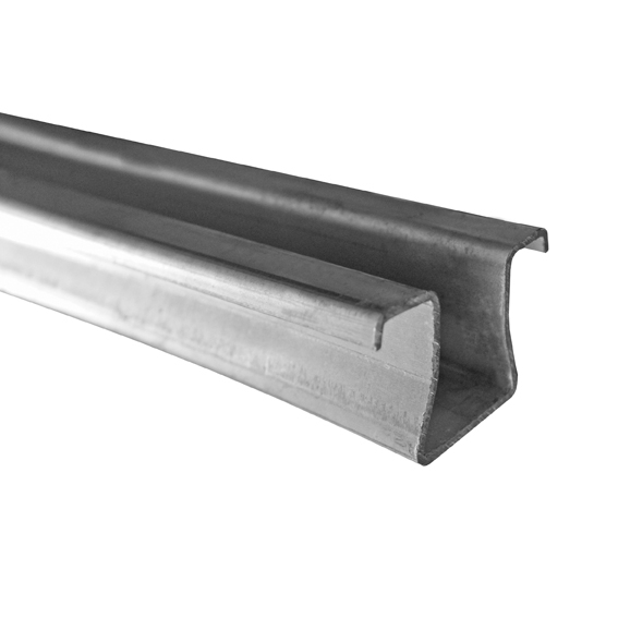 Bodenlaufschiene Stahl verzinkt L=6000 mm Materialstrke 3 mm U-Rille-89-11H59ZN6000-A.4