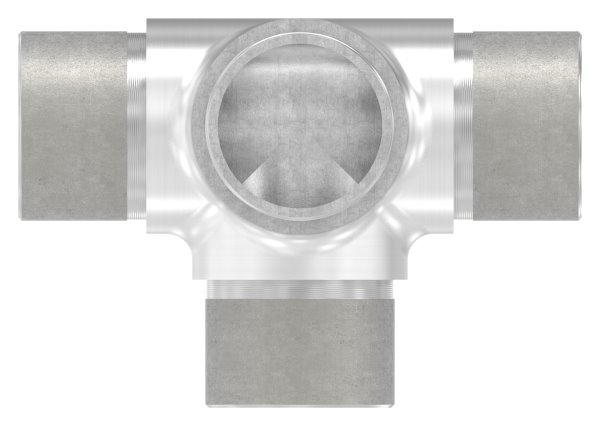 Steck-T-Stueck V2A fuer Rohr Ø 33-7 x 2-0 mm mit seitl- Abgang-11-3662.4