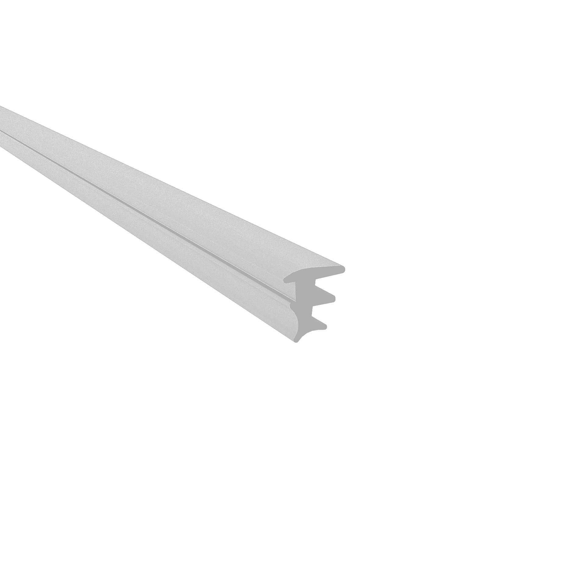 Gummidichtung Gummi fuer Glas 12 mm L=3000 mm fuer Glasprofil 21x27 mm-89-11GSPVCZP212712NT-A.4