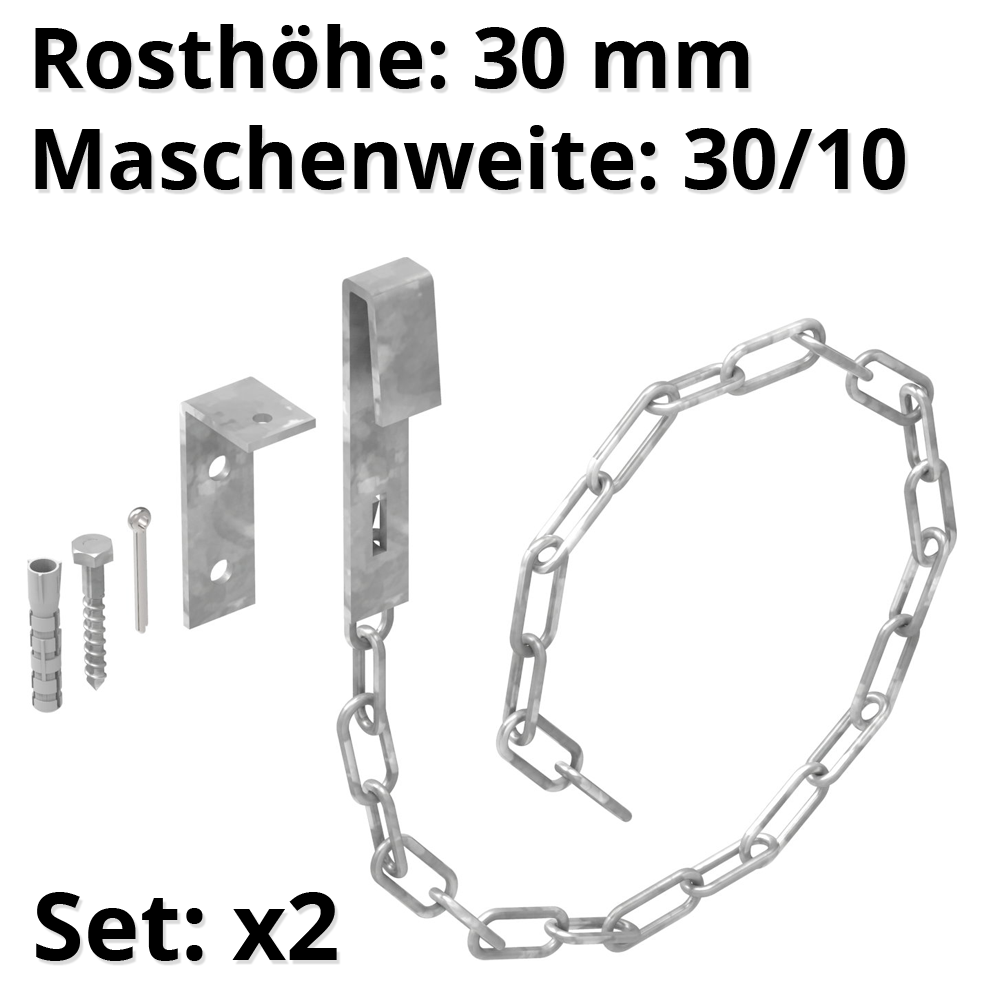 1 Paar Sicherheitsketten fuer Gitterroste MW 30-10 mm aus St37- feuerverzinkt-26-S-KETTE3010.7
