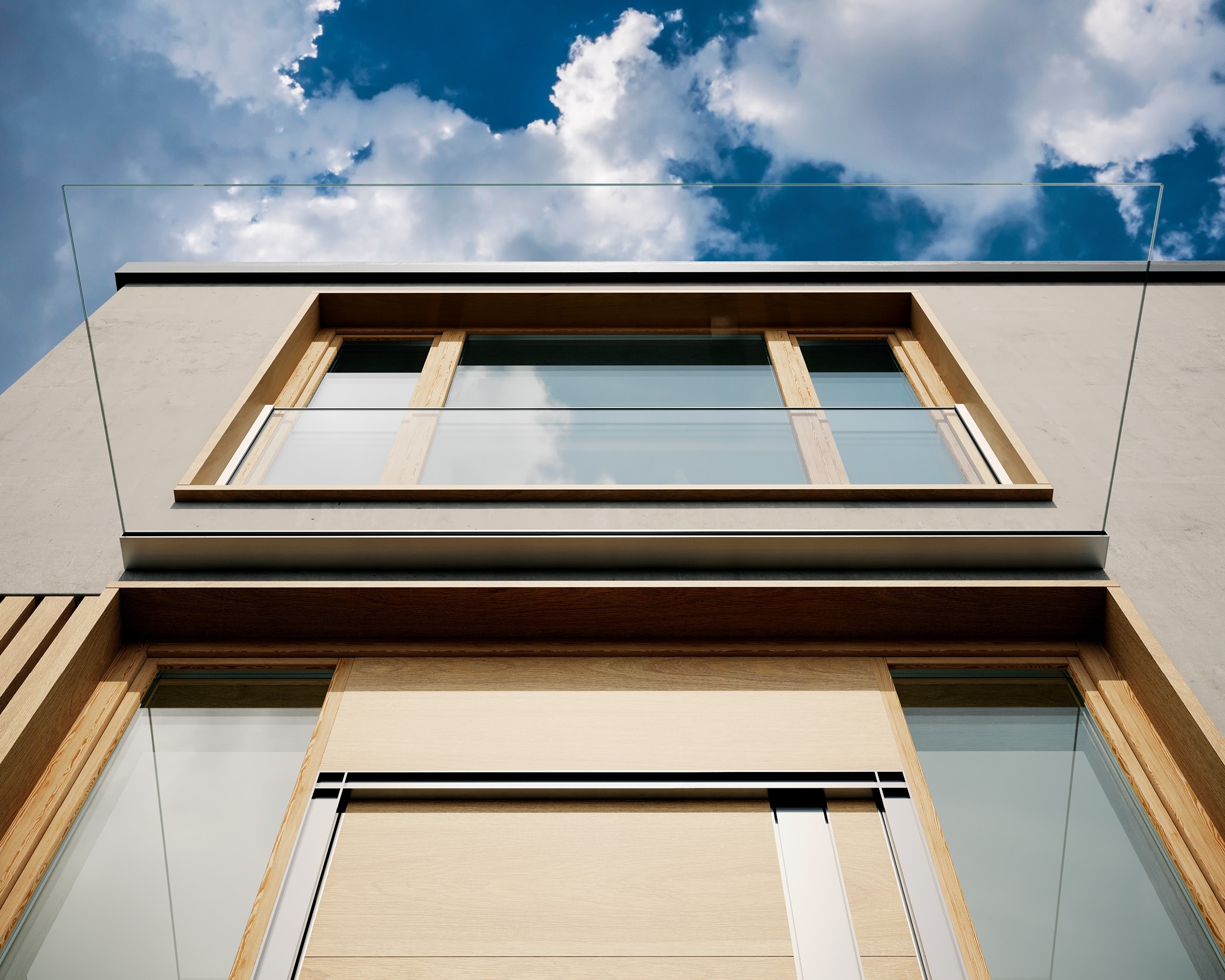 Glas-Vordach Komplettpaket Eleganza Canopy 2005mm - Inkl- VSG-Glasscheibe - Statik - Edelstahl-Optik-88-11VDE-CANOPY-2005.EV1