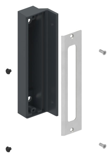 Anschlag fuer Gittertorschloss GTS 2- RAL 7016-88-1156703-ALU.7016