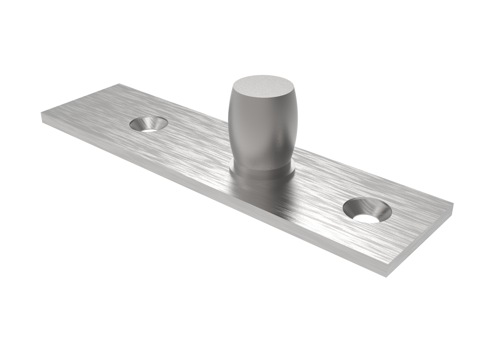 Edelstahl Drehpunktlager fuer oberes Scharnier- AISI 304 geschliffen-89-11GS304ZP802S-A.4