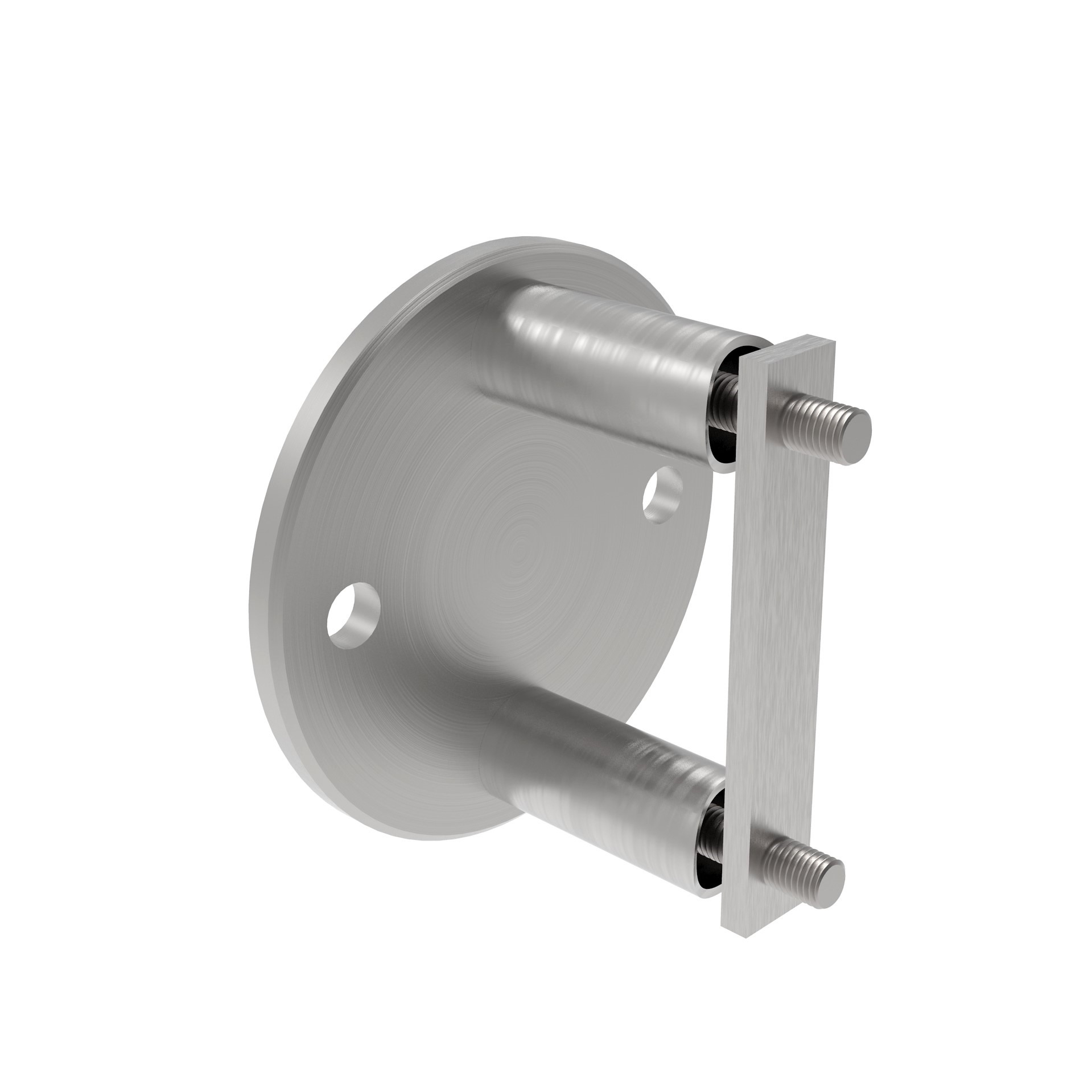 Seitenpfostenanker Edelstahl AISI 304 fuer Pfosten D42-4 mm geschliffen-89-11A60216A-A.4