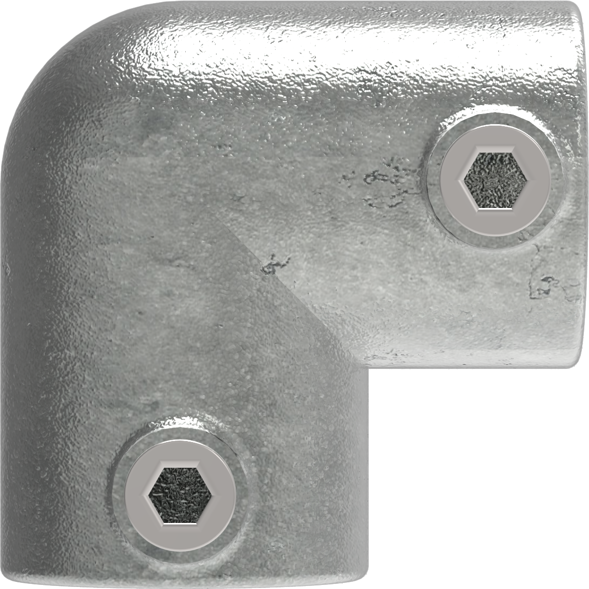 Rohrverbinder Bogen 90° Ø 21-3 mm -1-2- - Temperguss verzinkt - 125T21-125T21