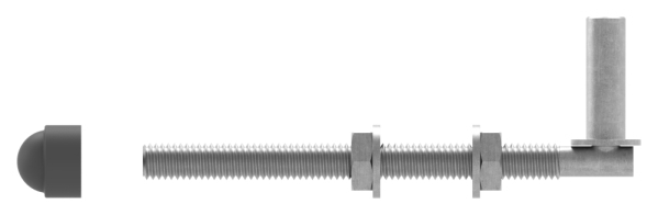 Einhaengeband Torband zum Durchschrauben fuer Ø 13mm- Laenge 160mm-88-11961-13.160