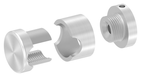 BRENK-fix® Grundhalter fuer Staebe Ø 14mm- V2A-88-11BR-R14M8.V2A