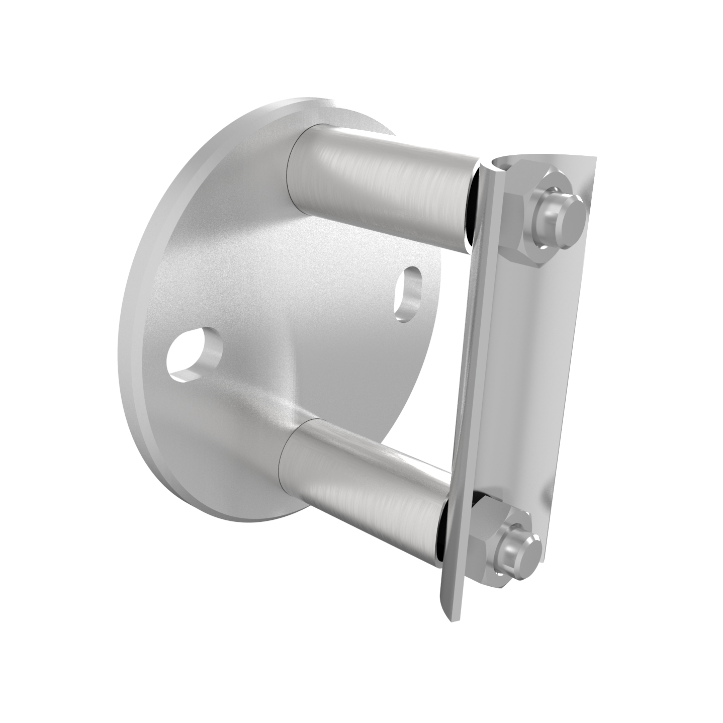Pfostenhalter Edelstahl AISI 304 fuer D 42-4 mm seitliche Verankerung-89-11A60216AC-A.4