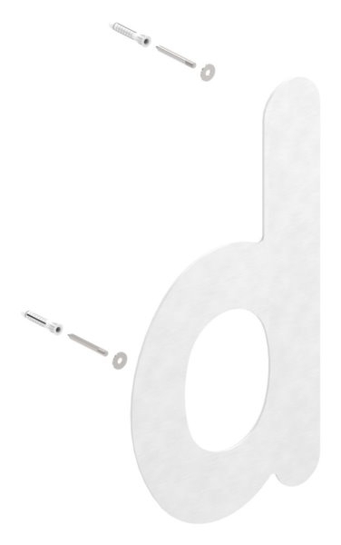 Buchstabe d - gross - Masse- 200 mm x 300 mm - V2A-11-8077.4