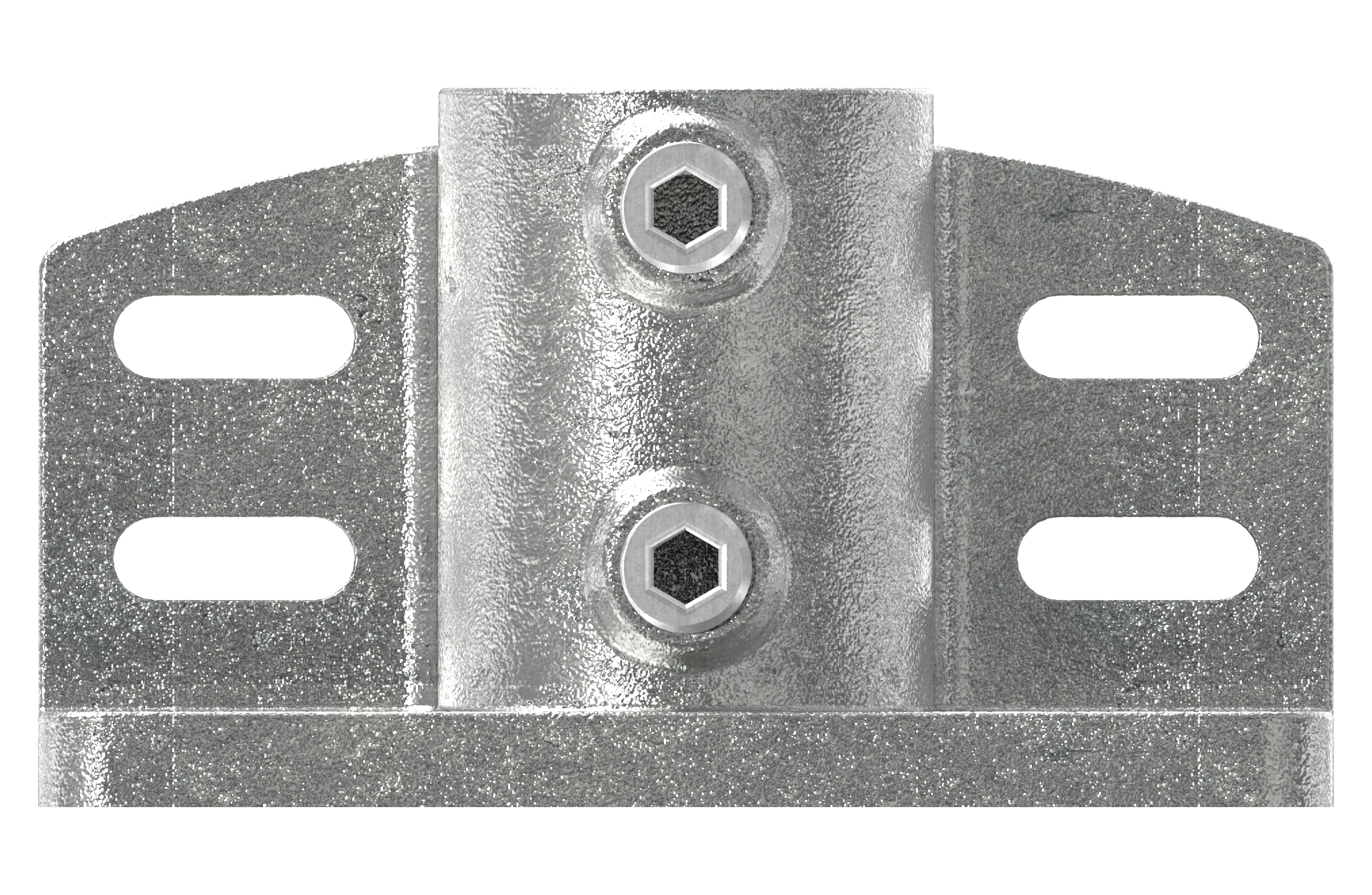 Rohrverbinder - Massive Wandhalterung - 247D48 - 48-3 mm - 1 1-2- - Feuerverzinkt u. Elektrogalvanisiert-247D48