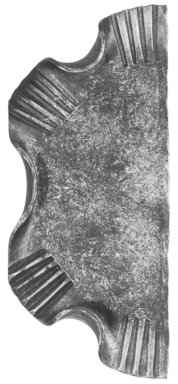 Schlossplatte rechts - Masse- 120x290x4 mm - ungelocht - Stahl S235JR- roh-30-3325.8