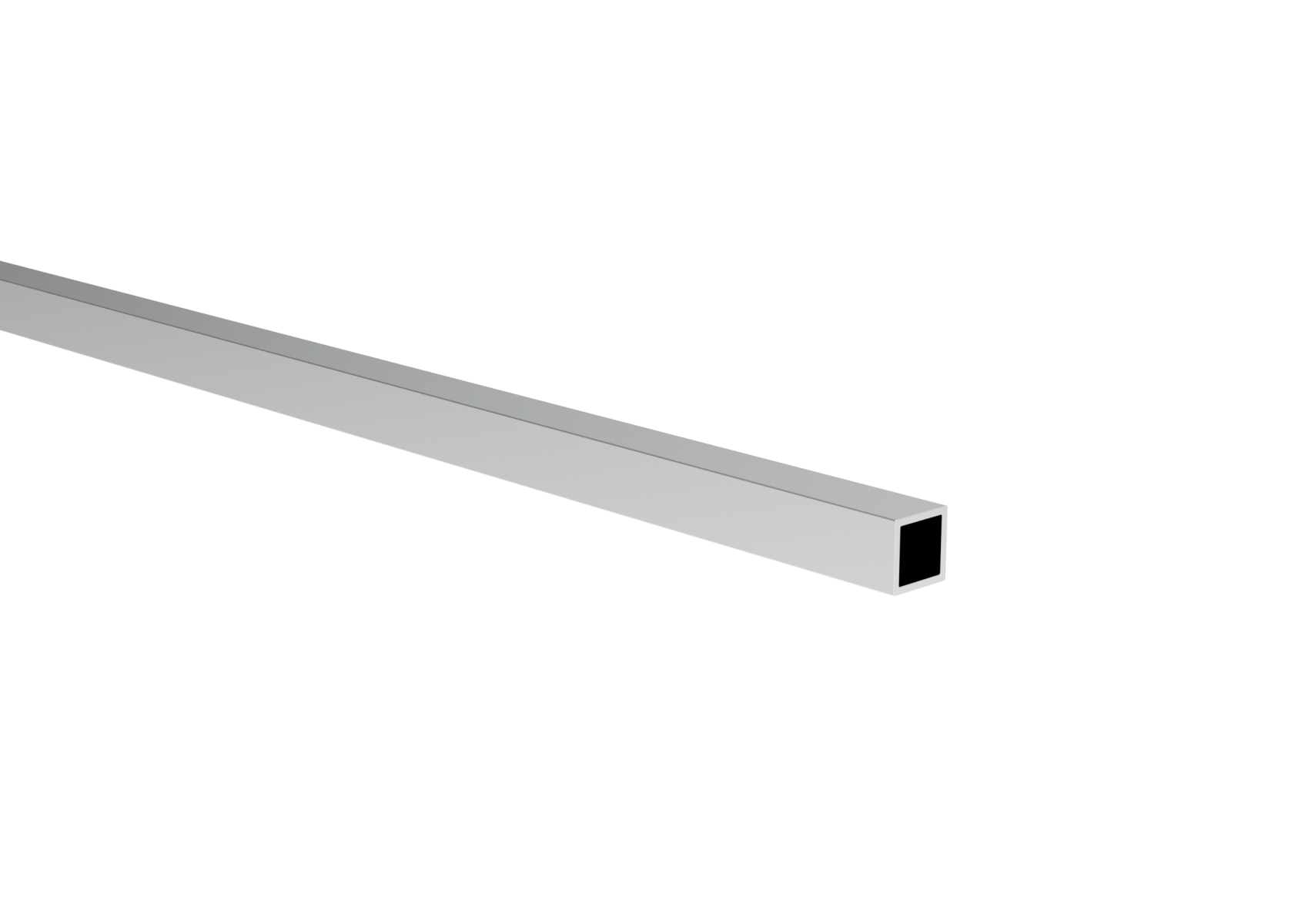 Aluminium Vierkantprofil 15 x 15 x 1-5 mm- Laenge 6000 mm- roh-89-11AL15X15X156000-A.4