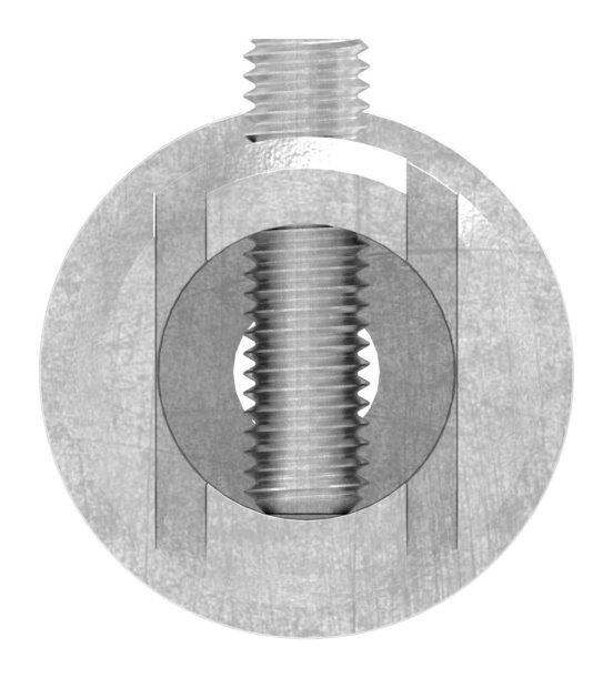 Winkelverbinder V2A fuer Rohr Ø 33-7 mm auf Ø 42-4 mm mit Klemmschraube-11-3386.4