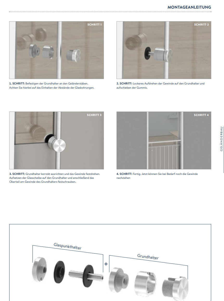 BRENK-fix® Grundhalter fuer Staebe Ø 14mm- V2A-88-11BR-R14M8.V2A