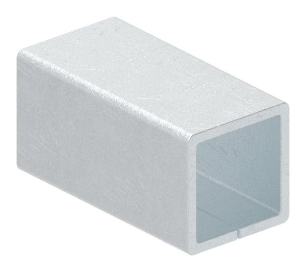 Ausgleichshuelse von 8 x 8 auf 10 x 10mm- Laenge 15mm- verzinkt-88.118074