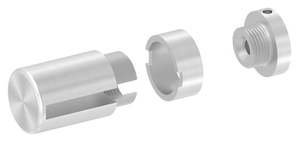 BRENK-fix® Grundhalter fuer Flachstaebe 40 x 6mm- V2A-88-11BR-F406M8.V2A