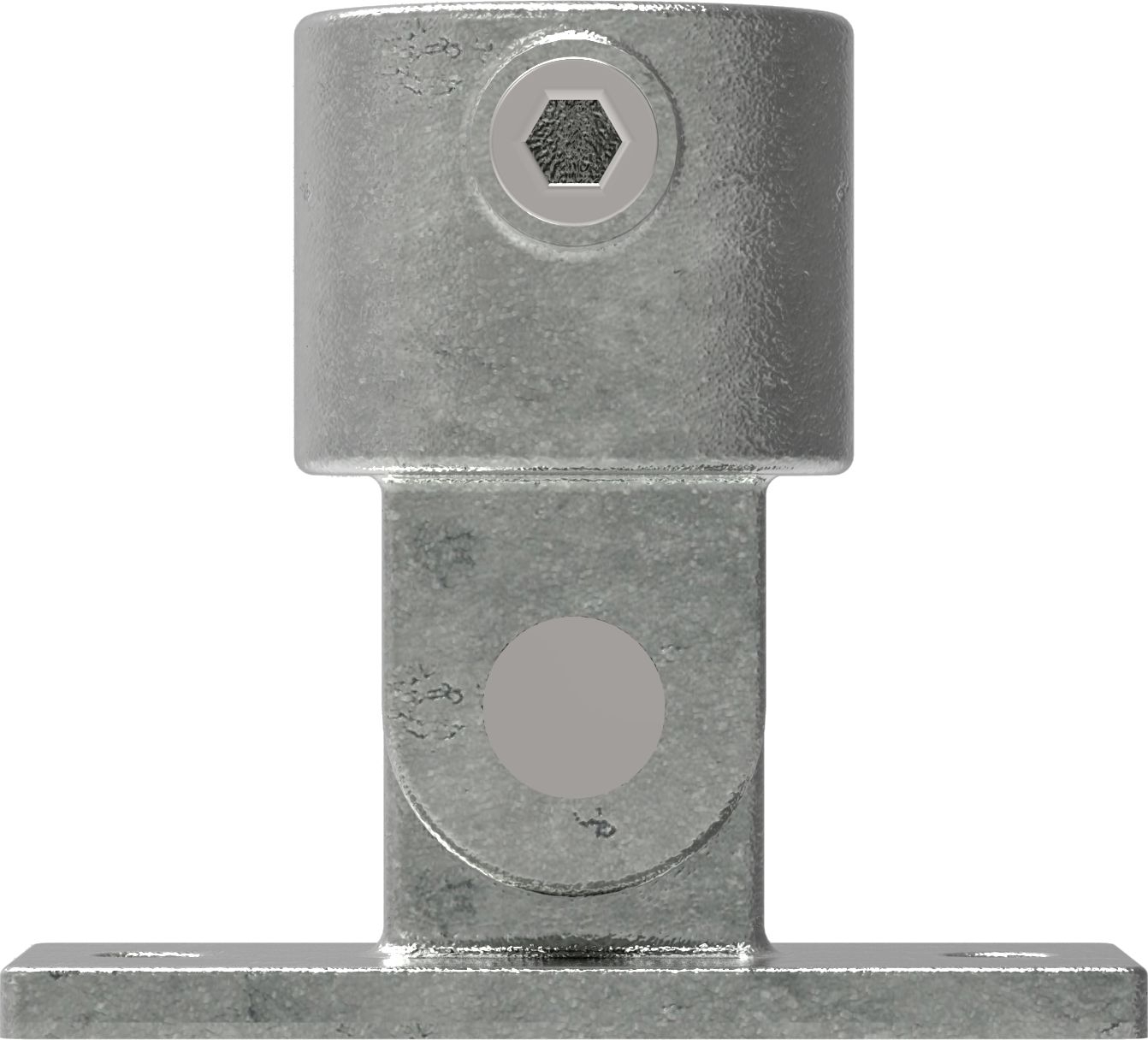 Rohrverbinder Gelenkfuss Ø 42-4 mm -1 1-4- - Temperguss verzinkt - 169C42-169C42