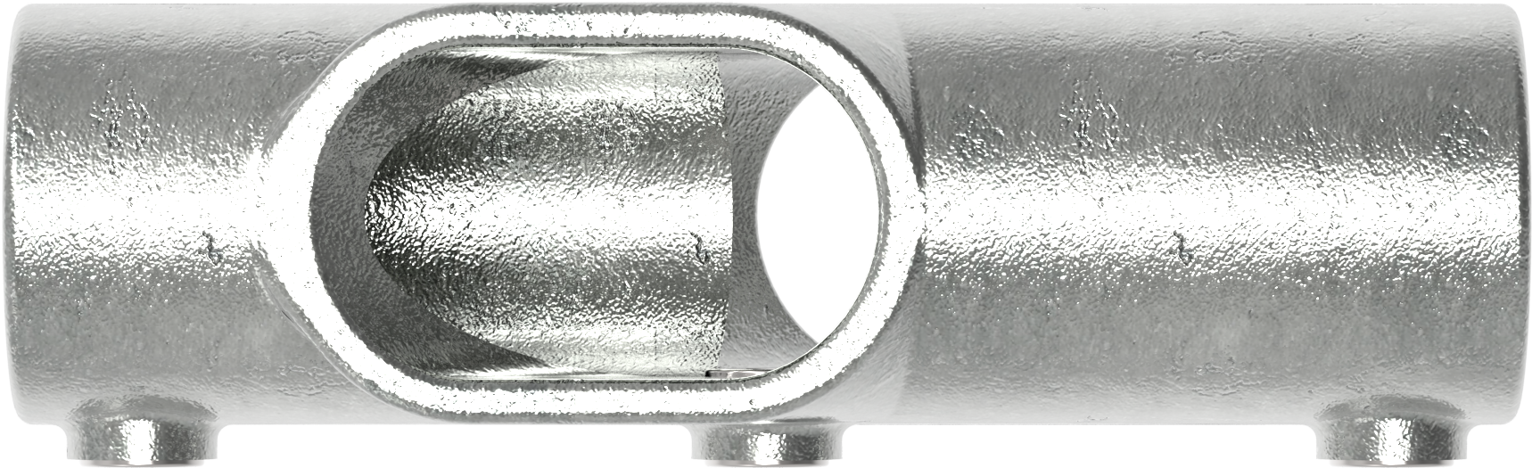 Rohrverbinder Kreuzstueck 30-45° Ø 48-3 mm -1 1-2- - Temperguss verzinkt - 130D48-130D48