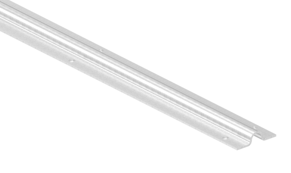 Laufschiene Edelstahl V2A zum Aufschrauben L = 6000 mm- Ø oben 19 mm-88-1110201610.VA