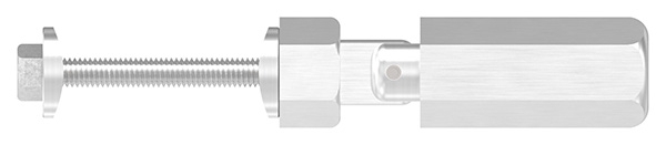Gewindeterminal mit Gelenk - Fuer Seil Ø 6 mm - zur Selbstmontage fuer Pfosten Ø 42-4 mm - V2A-11-2902.4