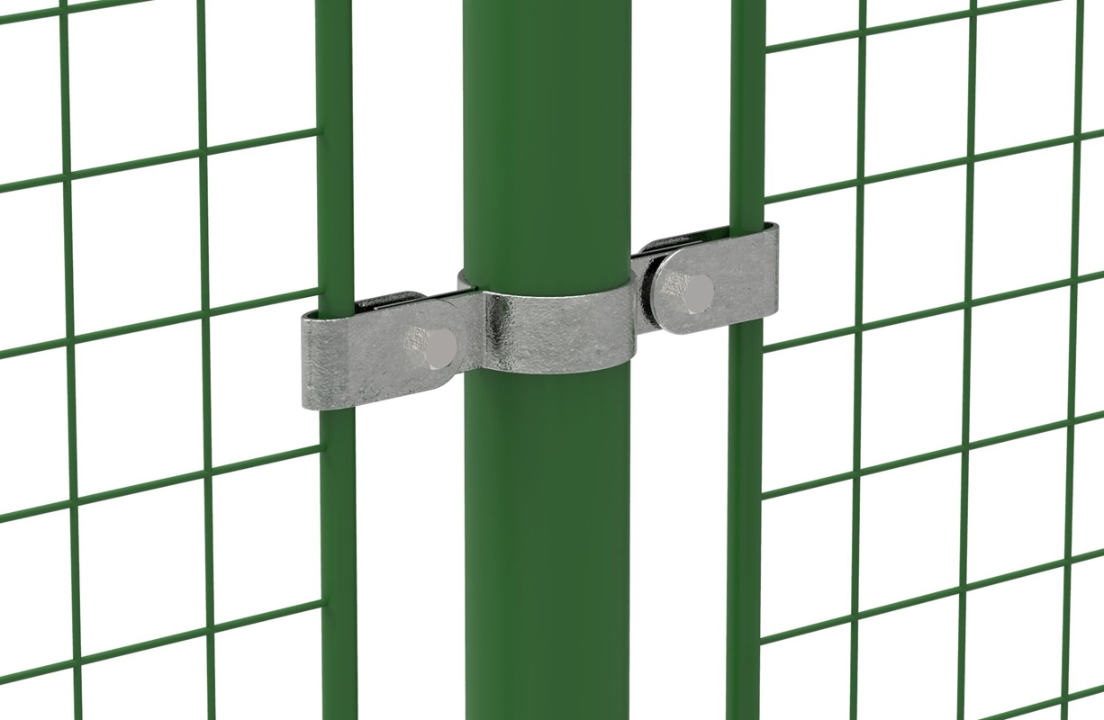 Rohrverbinder - Gitterhalter doppelt - 171C42 - 42-4 mm - 1 1-4- - Feuerverzinkt u. Elektrogalvanisiert-171C42
