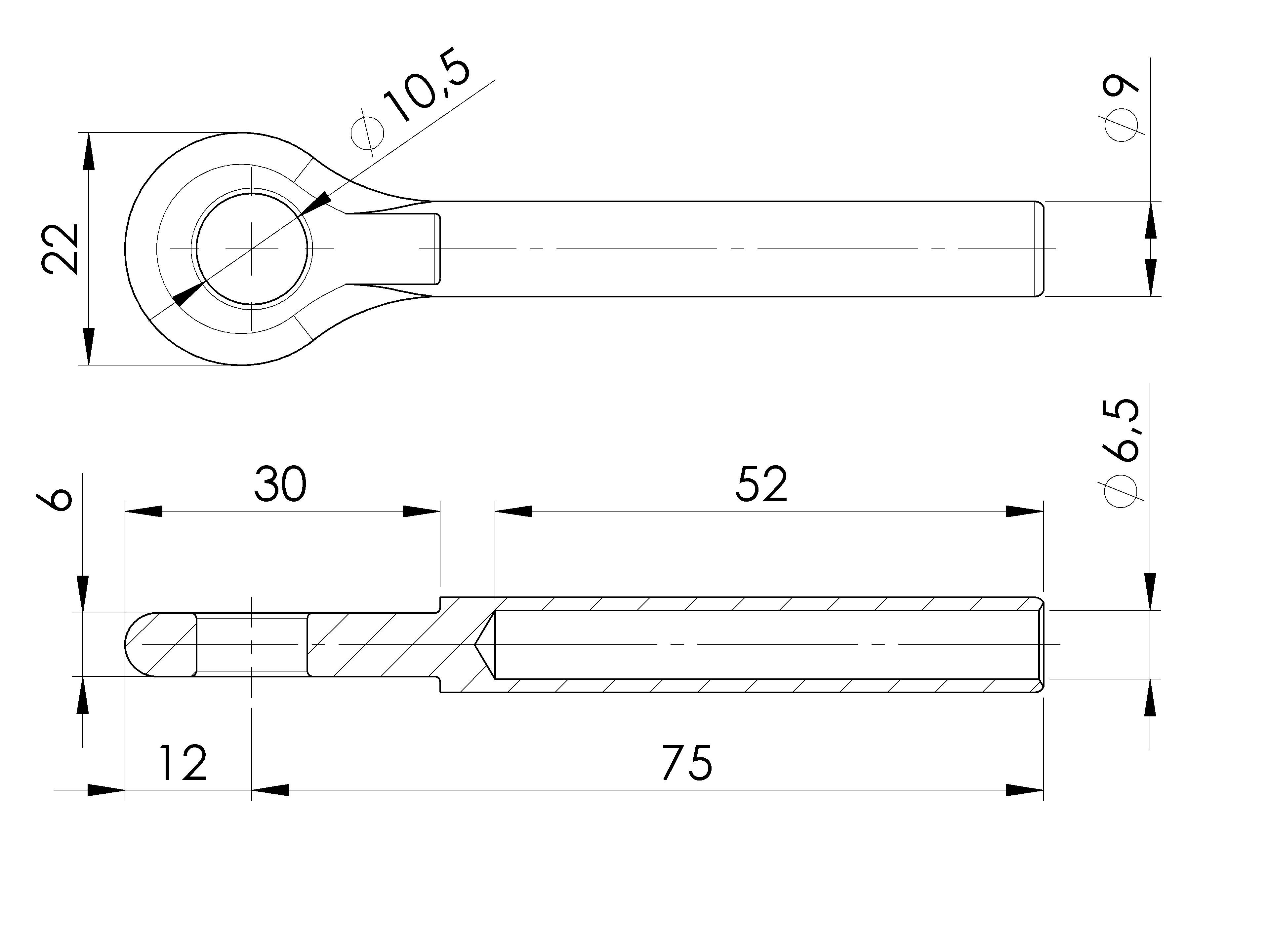 Kabelklemme Edelstahl AISI 316 fuer Kabel 6 mm geschliffen-89-11A147333006-A.4