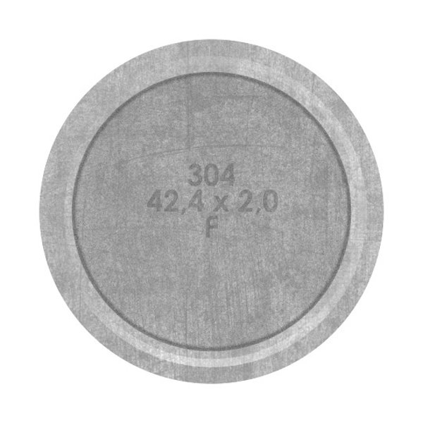 Handlaufstuetze aus einem Stueck fuer  42-4x2-0 mm V2A-11-3861.4