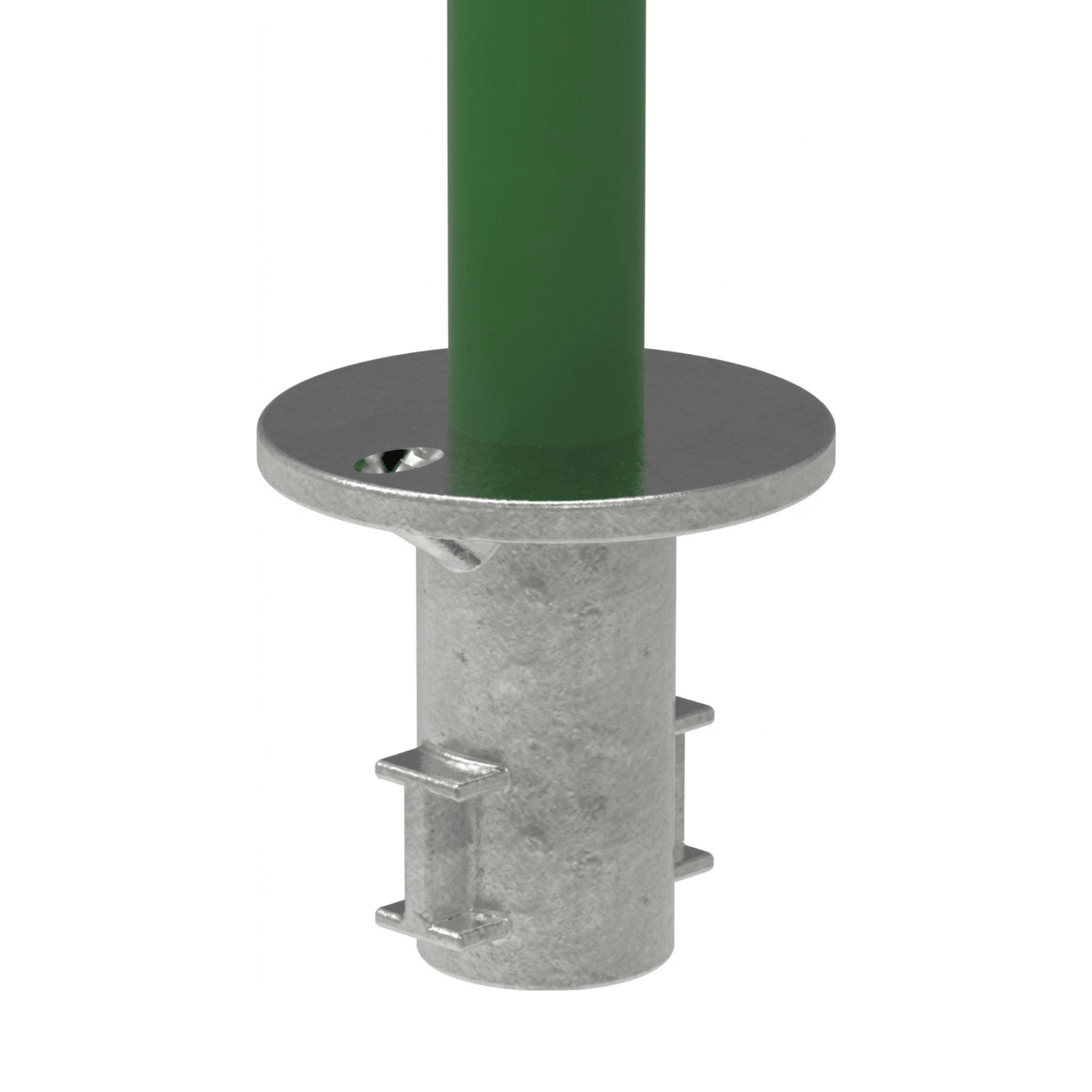 Rohrverbinder - Bodenhuelse - 134 - 33-7 mm - 48-3 mm - 1- - 1 1-2- - Feuerverzinkt u. Elektrogalvanisiert-134