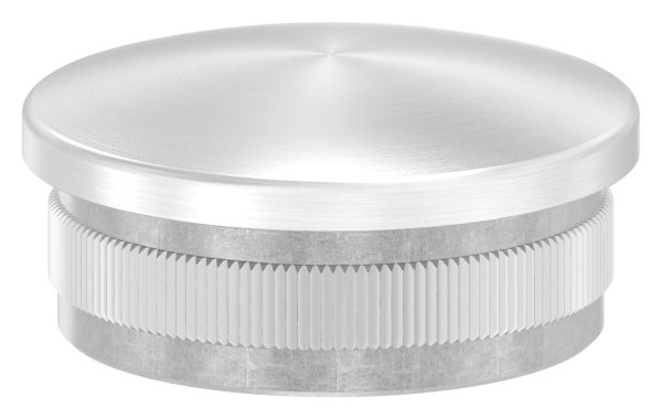 Einsteckkappe Edelstahl V2A fuer Rohr Ø 42-4x2-0 mm gewoelbt zum Einschlagen-11-5211.4