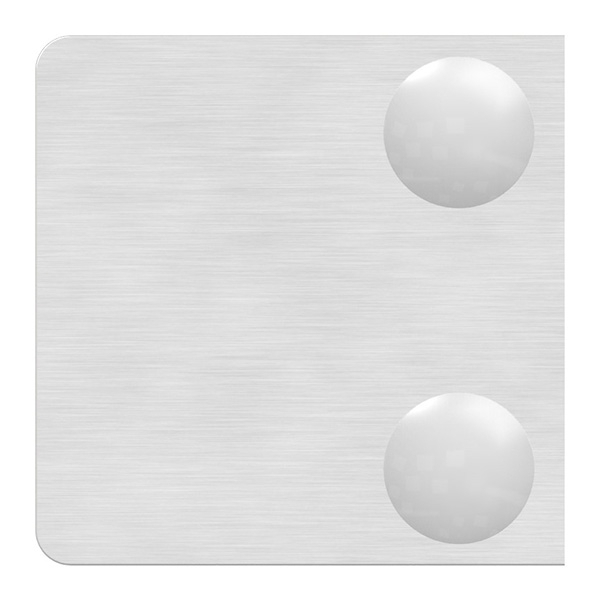 Glasklemme - Masse- 30x30x18 mm - Anschluss- Flach - Ø 42-4 mm - V2A-10-MODELL22-2.7